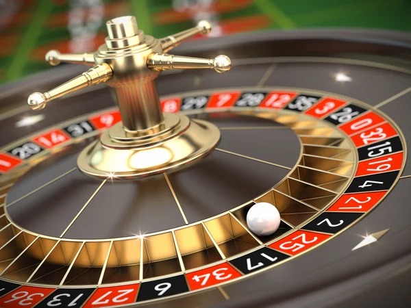 Live roulette table with dealer and betting interface